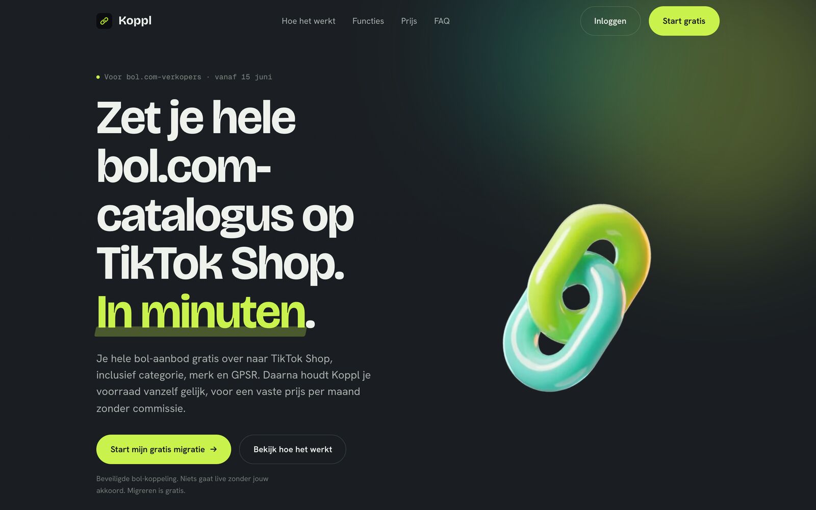 Koppl landing page